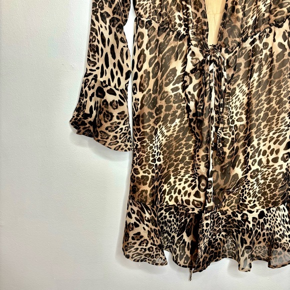 Casual leopard print dress size M - Picture 3 of 5